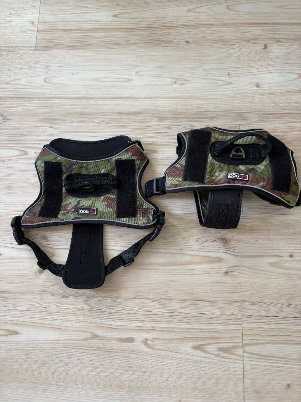 Dogline Harnesses    2 of them Camoflauge